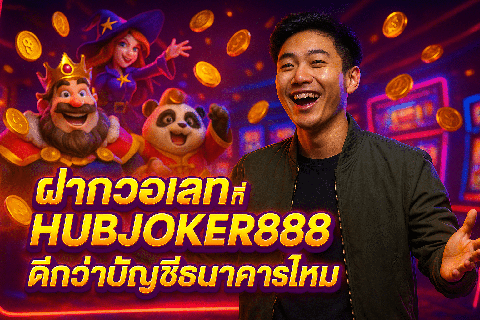 ฝากวอเลทที่ HUBJOKER888 ดีกว่าบัญชีธนาคารไหม